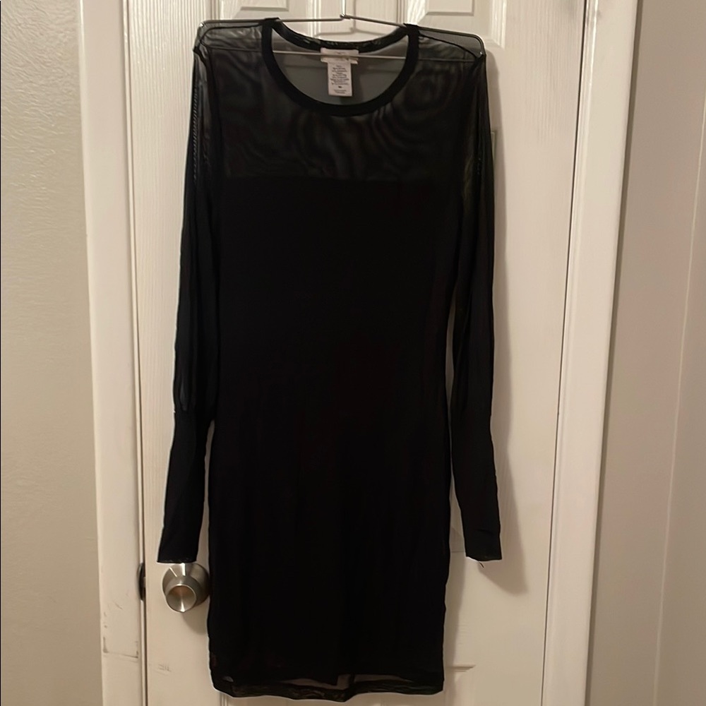 Chic Black Long Sleeve Dress
